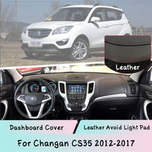 Dashboard Cover For Changan CS35 2012-2017 Leather Mat Pad Sunshade Protect panel Lightproof pad Auto Part Car Accessories 2024 - buy cheap