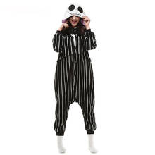 Xxl 180-200cm jack pijamas esqueleto onesias para adultos pijamas feminino halloween macacão de uma peça cosplay traje presente 2024 - compre barato