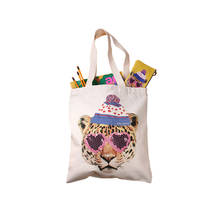 Hipster Animal Prints Canvas Large Totes Hip-Hop Style Women Causal Street Shopping Bag 2024 - buy cheap
