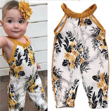 Newborn Toddler Kids Girl Floral Romper Sleeveless Infant Kids Jumpsuit Playsuit Outfit Sunsuit 0-4Y 2024 - buy cheap