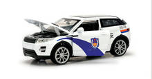 Coche de policía de Land Aurora para niños, coche de aleación de alta simulación 1:32, juguetes para niños, regalos 2024 - compra barato