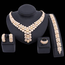 Fashion Dubai African Beads Jewelry Sets for Women Wedding Vintage NECKLACE+EARRINGS Wedding Jewelry Sets for Women Gifts 2024 - buy cheap