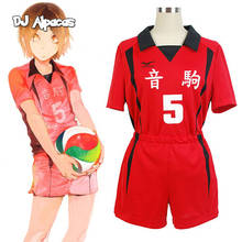 ¡Haikyuu! Disfraz de la escuela secundaria Nekoma Kozume Kuroo Tetsuro, Jersey del equipo de Haikiyu Volley Ball, uniforme deportivo, n. ° 5 y 1 2024 - compra barato