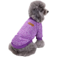 Модная теплая одежда для щенков одежда для домашних животных, котов, кошек, свитер, куртка, зимняя мягкая для маленьких собак, чихуахуа XS-2XL 2024 - купить недорого