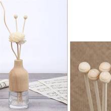 10 Pcs Rattan Reed Sticks Straight Natural Fragrance Reed Diffuser Aroma Oil Diffuser Rattan Sticks with Wooden Bead (Ivory) 2024 - buy cheap