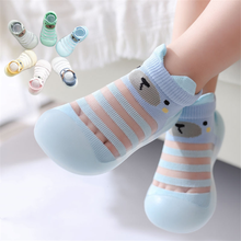 Baby Shoes Cartoon Bear Children Baby Kids Indoor Floor Socks Soft TPR Sole Non-Slip Spring Summer Baby Toddlers Shoes Socks 2024 - buy cheap