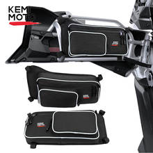 Черная задняя дверная сумка KEMIMOTO UTV, пара с наколенником для Can-Am Maverick X3 Max Turbo R 2017 2018 2019 2020, сумка для хранения 2024 - купить недорого