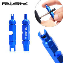 RISK Aluminum Bicycle Schrader Presta Valve Core Tool Tube Multifunction Bike Tires Repair Tools Extension Rod Remove Wrench 2024 - buy cheap