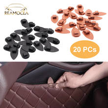 Reamocea 20Pcs New Universal Black Brown Car Interior Floor Trunk Carpet Liner Mat Retainer Clip Sliding Mount Plastic 2024 - buy cheap