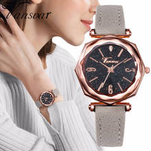 Для женщин кожа звездное небо часы повседневное Роскошные женские кварцевые часы Reloj Mujer 2024 - купить недорого
