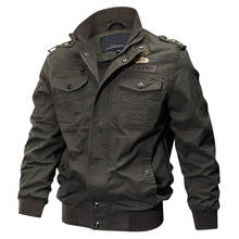 2021 Plus Size Military Jacket Men Spring Autumn Cotton Pilot Jackets Army Men's Bomber Cargo Jackets Flight Tactical Coat Male 2024 - buy cheap