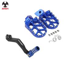 For YAMAHA YZ250F YZ450F WR450F YZ125 YZ250 YZ125X YZ250X WR250F Gear Shift Lever Foot Pegs FootPegs Footrests Pedals Kit Set 2024 - buy cheap