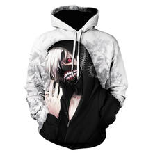 3D Mens Hoodies Tokyo Ghoul Men Women Sweatshirt Harajuku Cap Sweatshirts Anime Tokyo Ghoul Hoodie Men Women Pullovers Tops 2024 - buy cheap