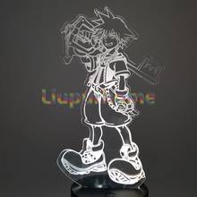 Sora Kingdom Hearts 3D Night Light LED Lamp Colorful Decoration Lampara Creative Anime Figure Lights Christmas Gift Lamps Xmas 2024 - buy cheap