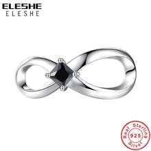 Eleshe minúsculo cristal infinito amor grânulo 925 prata esterlina charme para as mulheres se encaixa pulseiras diy festa jóias acessórios 2021 novo 2024 - compre barato