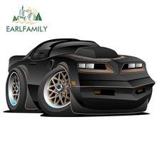 EARLFAMILY 13 см x 6,8 см для черных автомобилей, дорогая окклюзия, наклейка на автомобиль с царапинами, аниме фото, для бампера, мотоцикла, фургона 2024 - купить недорого