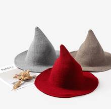 MYZOPER 2019 Korean Version Knitted Wool Autumn Winter Fisherman'S Hat Christmas Solid Color Keep Warm Women'S Hat Pointed Cap 2024 - buy cheap