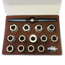 Abridor de caixa traseira de relógio, 13 peças, à prova d'água, tamanhos 18.5mm-36.5mm, conjunto de ferramentas de reparo de relógio profissional para rolex 2024 - compre barato