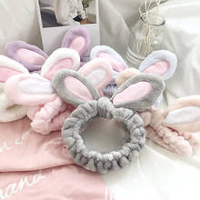 Soft Rabbit Ears Hair Bands Women Wash Face Elastic Headband Makeup Wide Brimmed Hair Accessories Hairband accesories 2024 - buy cheap