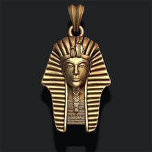 Antique Punk Egyptian Pharaoh Pendants For Women Men Vintage Fashion Gold Silver Color Pendant Necklace Carved Head Necklaces 2024 - buy cheap