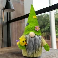 1pc Easter Day Decorations Bedroom Living Room Desktop Decoration Standing Post Hug Egg Goblin Faceless Doll Plush Ornament 2024 - buy cheap