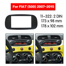 Car Audio Frame Fascia GPS Fascia Panel 2007-2015 For Fiat 500 Refitting Panel Accessories DVD Dash Kit Trim Fascia Panel Cover 2024 - buy cheap