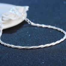 Fashion Silver Plated Anklet Foot Chain Women Sandals Barefoot Ankle Bracelet 2024 - buy cheap