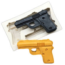 Gun Pistol Silicone Mold Sugarcraft Chocolate Cupcake Baking Mold Fondant Cake Decorating Tools 2024 - buy cheap