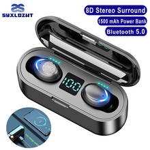 F9-8 Bluetooth auriculares inalámbricos auriculares con micrófono 1500 mAh caja de carga TWS auriculares manos libres estéreo táctil 2024 - compra barato