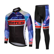 Mieyco-Conjunto de Ropa de Ciclismo para Hombre, Maillot de manga larga, uniforme de bicicleta de alta calidad, conjunto de babero de 5Dpad, primavera y otoño 2024 - compra barato