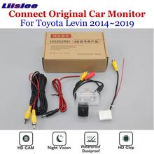 Câmera de estacionamento traseira para toyota levin 2010-2019, compatível com monitor de tela original, câmera de visão traseira reversa 2024 - compre barato