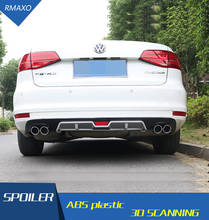 For VW Jetta Rear spoiler ABS Rear Bumper Diffuser Bumpers Protector  For Volkswagen Jetta After chrome lip rear spoiler 2015 2024 - buy cheap