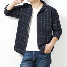 Plaid Shirt Men Shirts 2022 New Autumn Fashion Chemise Homme Mens Shirts Long Sleeve Shirt Classical Men's Blouse Male Shirt 7XL 2024 - buy cheap