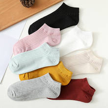Women Socks Breathable Ankle Socks Solid Color Short Comfortable High Quality Cotton Low Cut Sock Spring and summer 4 pairs 2024 - buy cheap
