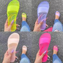 Woman Sandals Sexy Summer Shoes Woman Slip on Fashion Sandals Slides Ladies Transparent Flats Shoes 2021 New884r 2024 - buy cheap