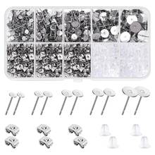 1800Pcs/Box Earring Making Supplies with Alloy Earring Posts Earring Backs for DIY Jewelry Studs Earrings Accessories 2024 - buy cheap