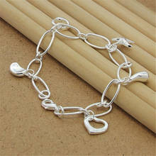 New 925 Sterling Silver Bracelet Paper Clip Hanging Duobao Bracelet for Woman Charm Jewelry Engagement Gift 2024 - buy cheap