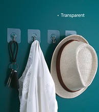 10pcs 6x6cm Transparent Strong Self-adhesive Door Wall Hanging Hanger Hooks Heavy Load Rack Suction Cup For Kitchen And Bathroom