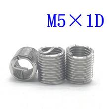 50Pcs M5*1D Stainless Steel Coiled Wire Helical Screw Thread Inserts M5 Screw Bushing self tapping thread repair tool 2024 - buy cheap