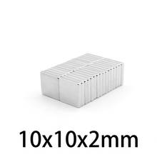 20-300pcs 10x10x2mm N35 Strong Square NdFeB Rare Earth Magnet 10*10*2 mm Neodymium Magnets 10mm x 10mm x 2mm 2024 - buy cheap