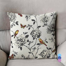 Spring Decoration Pillow Cover Flower Cushion Cover 45x45cm Throw Pillows For Living Room Sofa Funda Cojin Farmhouse Decor 2024 - buy cheap