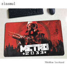 metro 2033 mouse pad High-end Computer mat 70x40cm gaming mousepad large locked edge padmouse keyboard games pc gamer desk 2024 - buy cheap