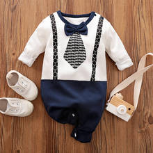 Peleles de retales para bebé y niña, ropa blanca con corbata, ropa de primavera para niño, disfraz para niño 2024 - compra barato