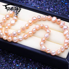 FENASY Natural Freshwater Genuine Baroque Pearl Necklaces For Women 8-9mm Pearl Jewelry 45cm Wedding Jewelry 2024 - buy cheap