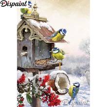 Dispaint Full Square/Round Drill 5D DIY Diamond Painting "Animal bird house" 3D Embroidery Cross Stitch Home Decor Gift A27751 2024 - buy cheap