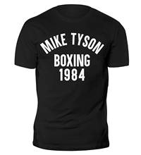 Mike Tyson Boxing 1984 T-Shirt Gym Training Muscle Running MMA Cotton Short Sleeve O-Neck Men's T Shirt New S-3XL 2024 - buy cheap