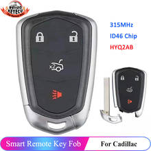 KEYECU 4 Button HYQ2AB Smart Remote Car Key 315MHz ID46 Chip for Cadillac ATS CTS SRX XTS Escalade 2014 2015 2016 2017 2018 2024 - buy cheap