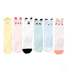 Baby Socks New Stereo Ears Kids Socks Print Joker Cute Baby Cartoon Leg High Autumn Cotton 75 (%) Cotton Middle Tube Chick Panda 2024 - buy cheap