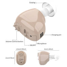 2022 Mini Hearing Aid Rechargeable Hearing Device ITE Ear Hearing Aids for The Elderly Audifonos Sound Amplifier for Deafness 2024 - buy cheap