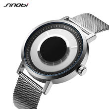Sinobi-Reloj de pulsera giratorio único para Hombre, cronógrafo de cuarzo con correa de malla de acero, informal, deportivo, azul, creativo, nuevo 2024 - compra barato